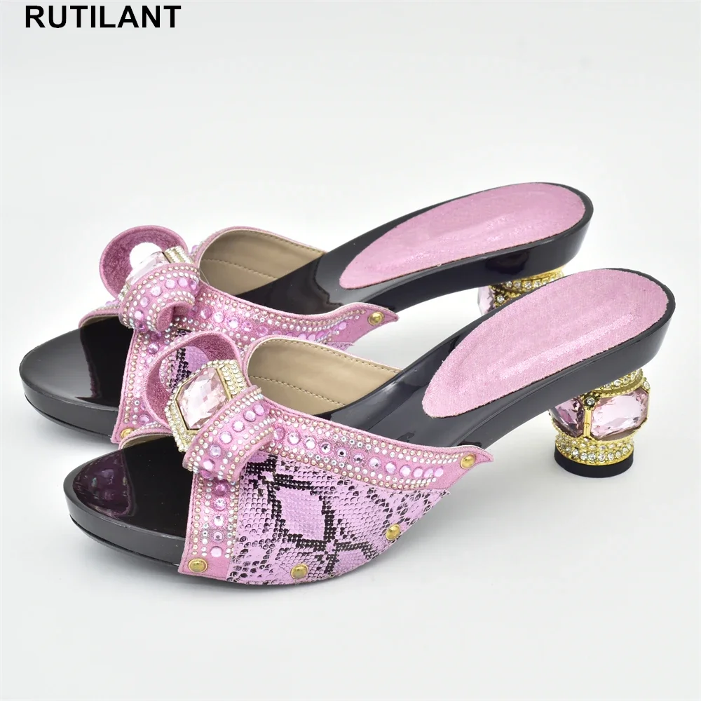 

Модные высококачественные женские удобные босоножки на платформе, нигерийские женские туфли-лодочки на высоком каблуке, Дизайнерская Женская Роскошная обувь 2023