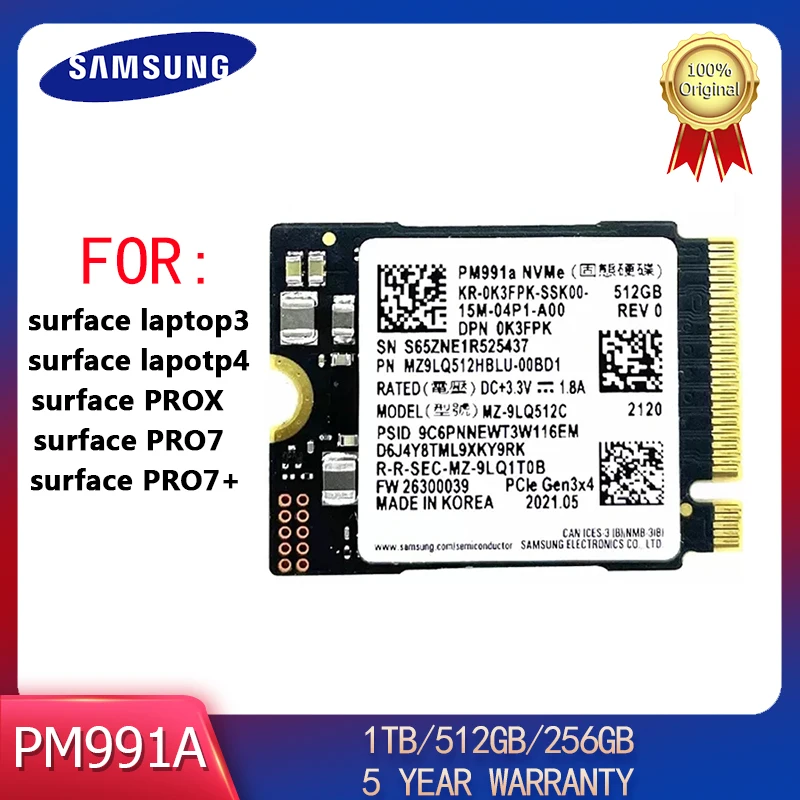 Samsung Pm991a 1テラバイトssd m.2 2230内蔵ソリッドステートドライブciiecie 3.0x4 nvme ssd for  Winruspro 7スチームデッキ AliExpress Mobile