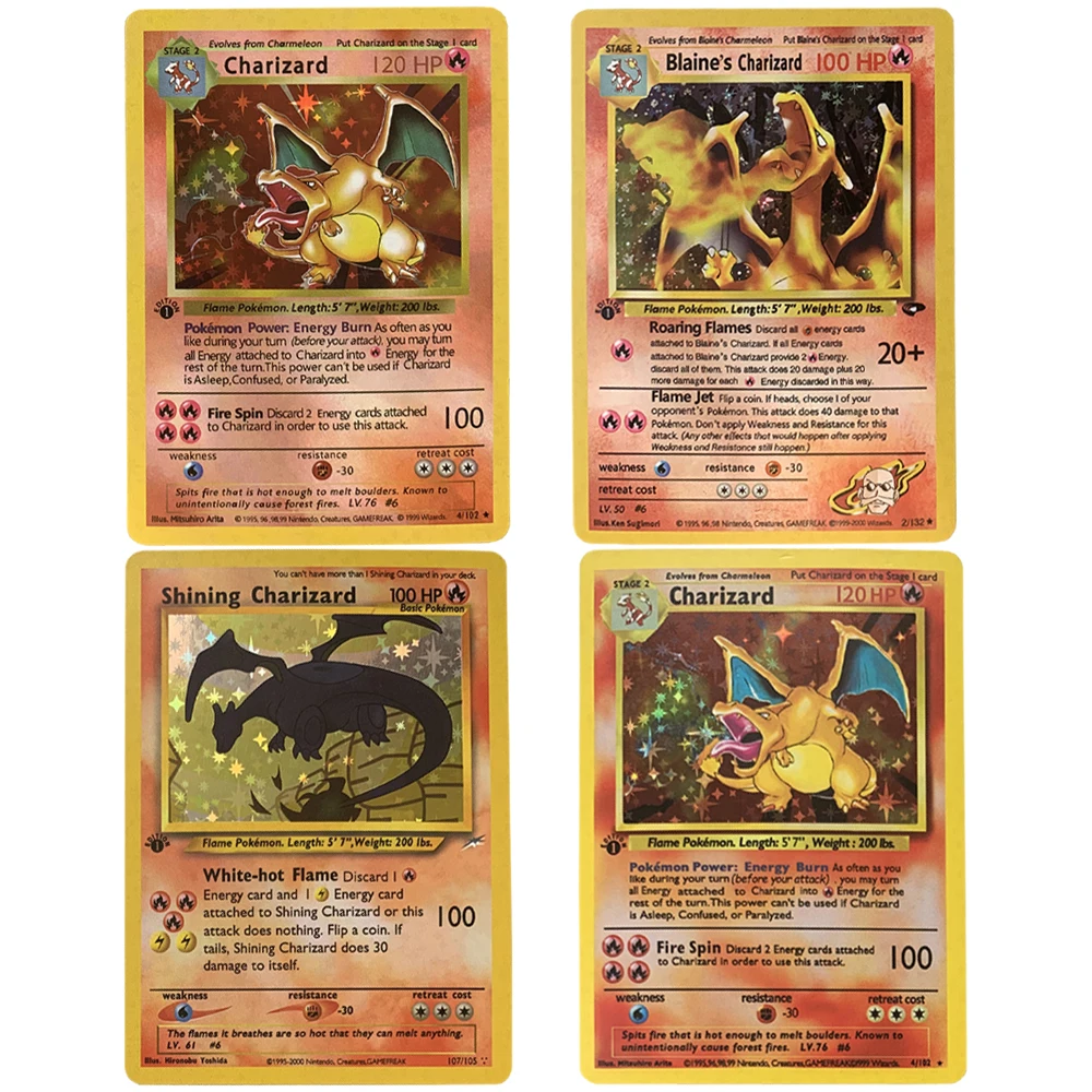 Pokemon Cards Flash DIY Pikachu Illustrator Cards Battle Game Classic  Pokémon Card Collection gift for Children boy's toy - AliExpress