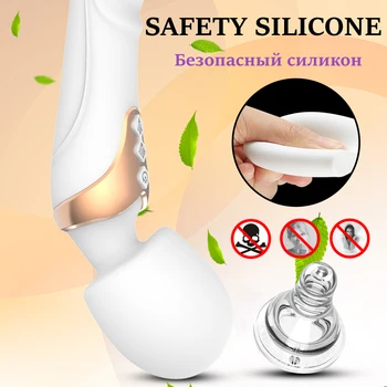 Powerful AV Vibrator Dildos Magic Wand for Women 10 Modes Clitoris Stimulator G Spot Vagina Massager Adult Sex Toys for Woman 4