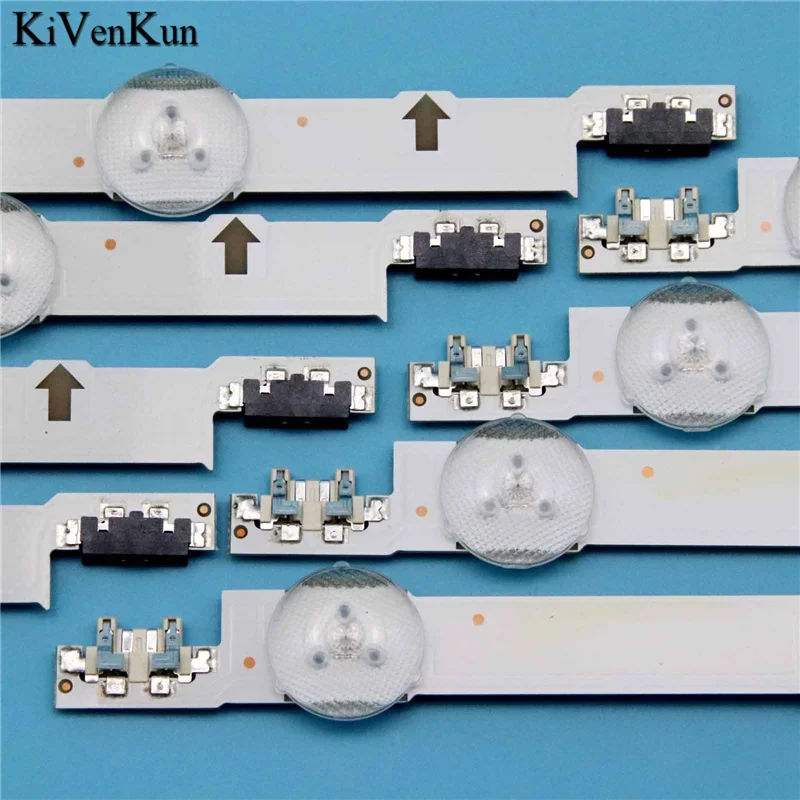 8개/대 어레이 새 TV의 LED 램프 바 V5DF-430DCA 430DCB-R1 백라이트 스트립 S_5J55_43_FL_L7 R4 _REV1.2 BN96-36336A 36337A 테이프