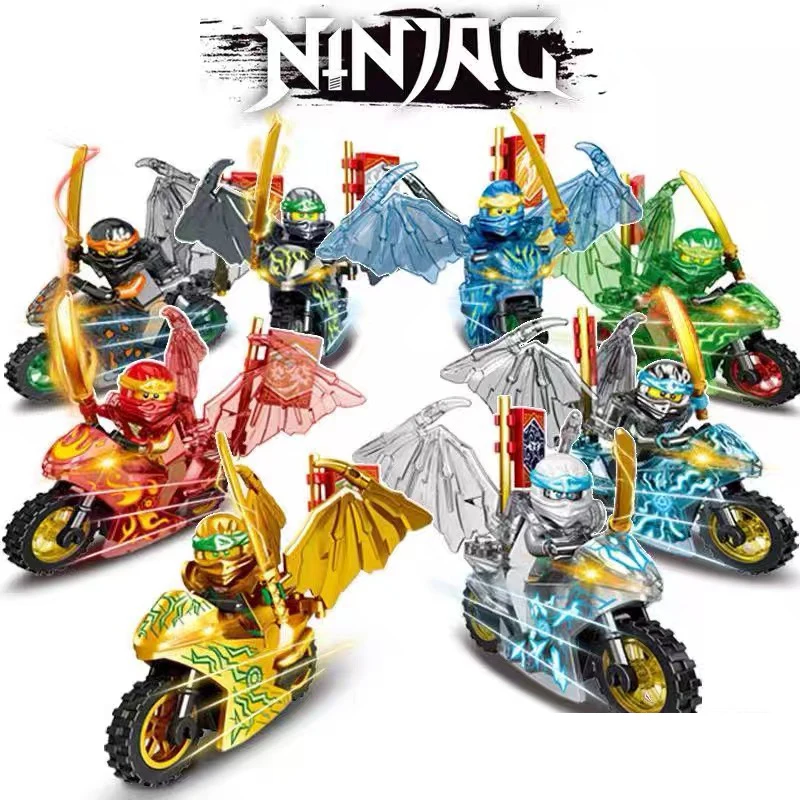 Disney Anime-Charaktere 24 Stück Ninja Mini-Figuren Bausteine Spielzeug Mini-Puppen Figurenblöcke Kinderspielzeug Geburtstagsgeschenk