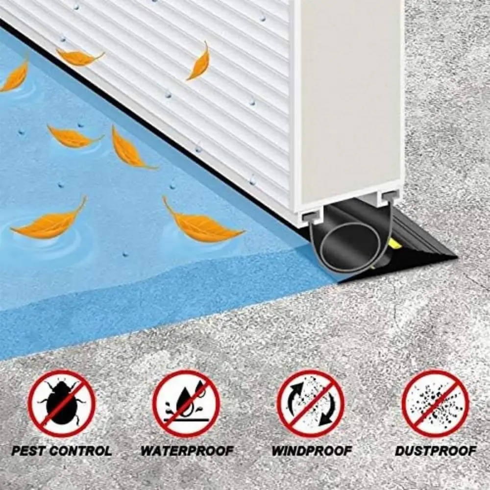 Description Picture 4 of itemGarage threshold rubber seal strip Rubber Door Bottom Floor Seal Dustproof Weatherproof Strip Free Cutting Sealing Supplies