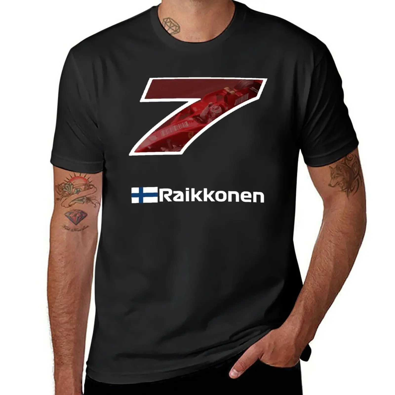 

New Kimi Raikkonen #7 T-Shirt vintage t shirt heavyweight t shirts shirts graphic tees oversized t shirts for men