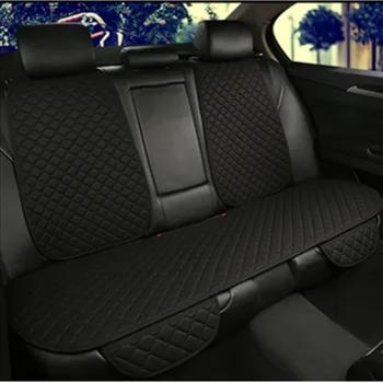 Coprisedile universale per auto Protezione in lino Anteriore posteriore posteriore Lino Cuscino estivo Tappetino Berlina Suv Pick-up Accessori interni per auto