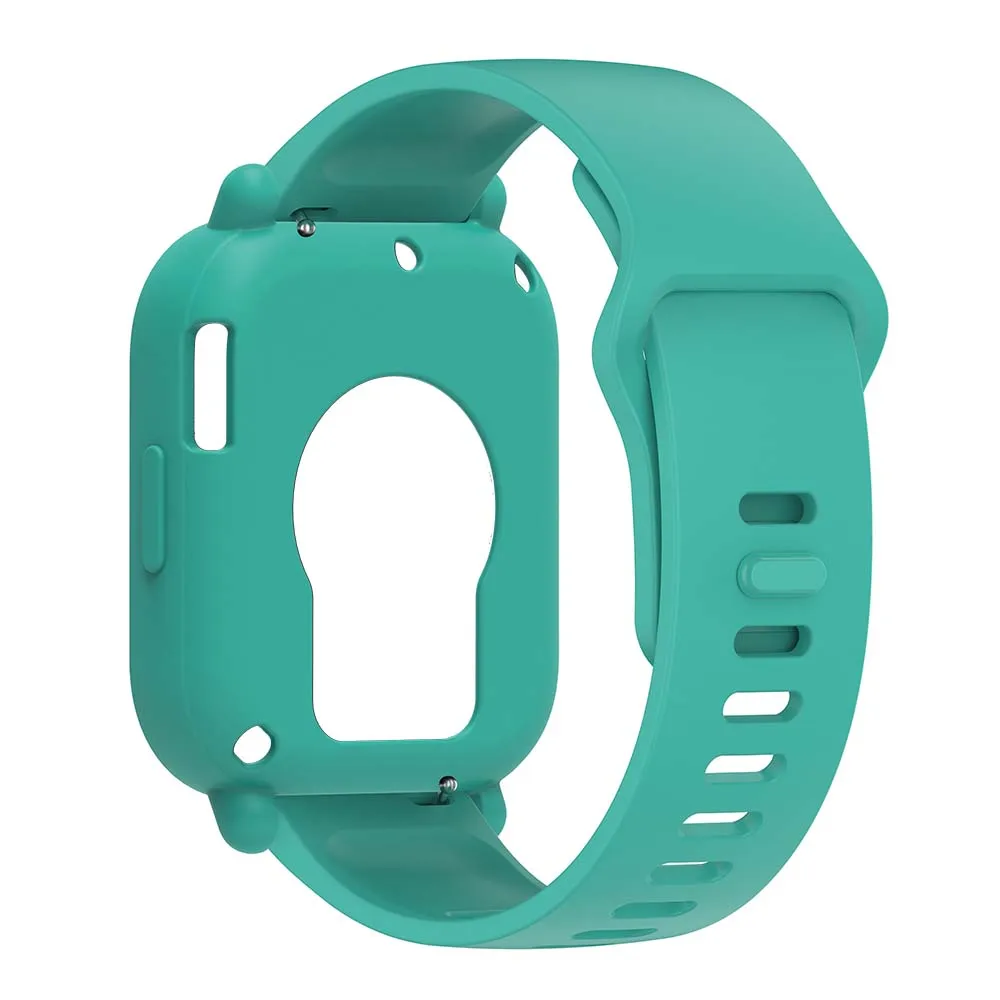 Silicone Strap and Case Set for Smartwatch - Single Color Wristband