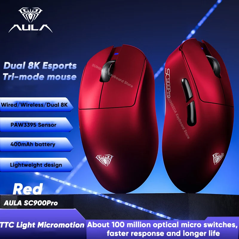 Aula Wireless Mouse AULA SC900 Pro Wireless Gaming Mouse - 26000 DPA ...