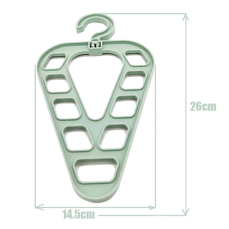 1pc Multifunctional Rotatable Clothes Hanger, Non-Slip Triangle 9