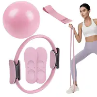 Pilates Ring Pilates Equipment Set Portable Fitness Equipment Exercise Workout Tool for Postpartum Pregnancy Home Studio Gym