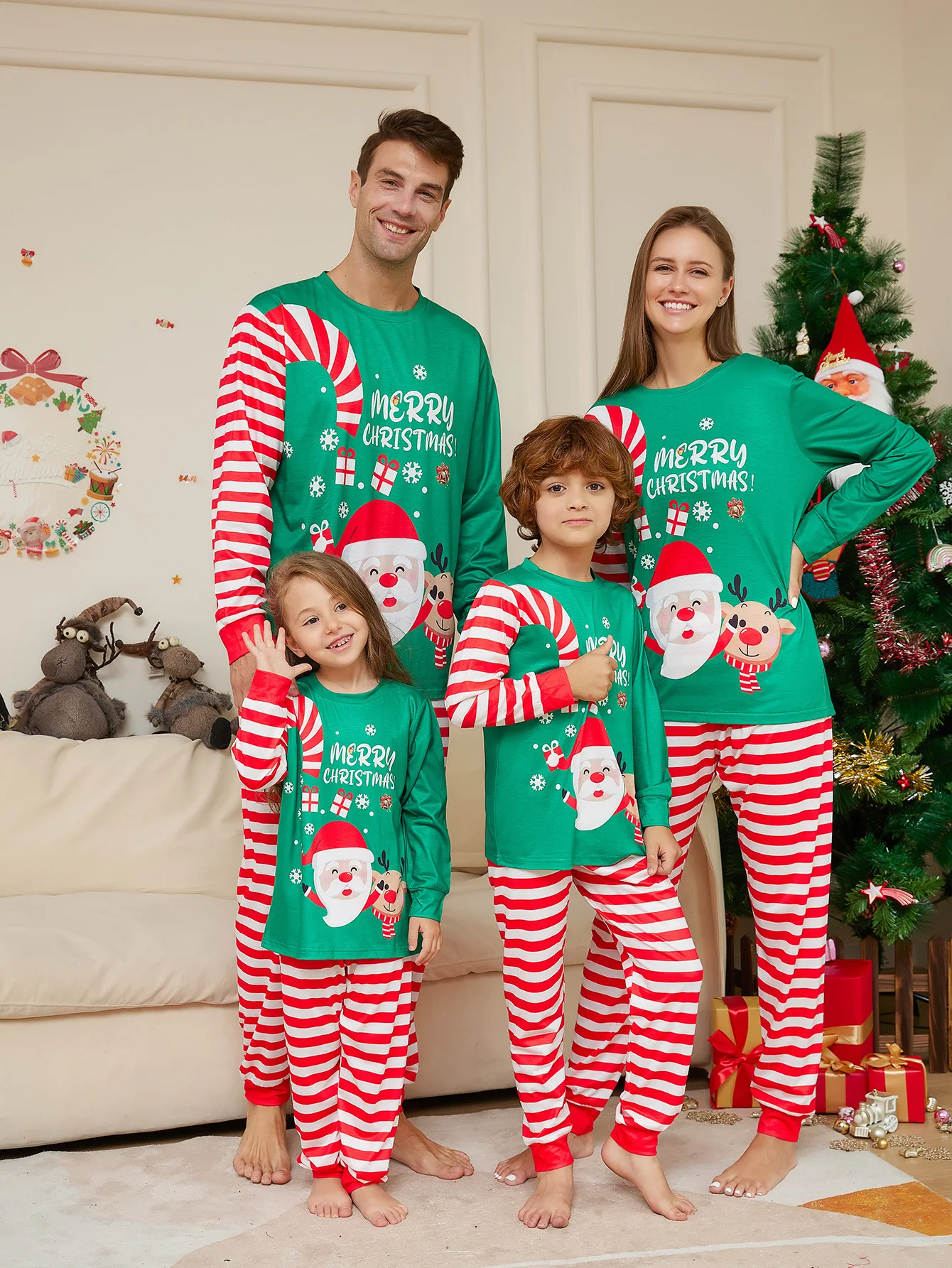 SHAINE Christmas Pajamas for Family Family Christmas Pajamas Set