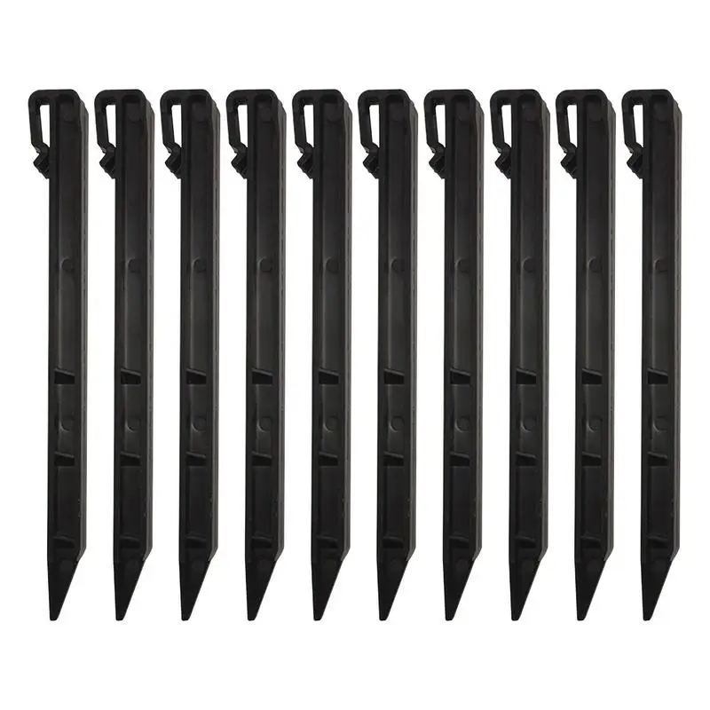 10pcs Garden Landscape Edging Stakes Garden Landscape Edging Stakes Nail 25cm PP Spikes Anchoring Spikes
