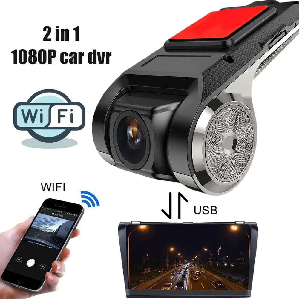 Car Dash Cam DVR HD USB Rechargeable TF Card 32G Car Recorder for Android Multimedia Player