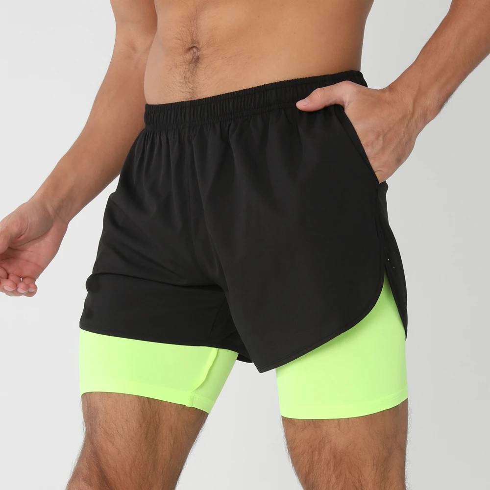 Men's 2-in-1 Quick Dry Gym Running Shorts 3