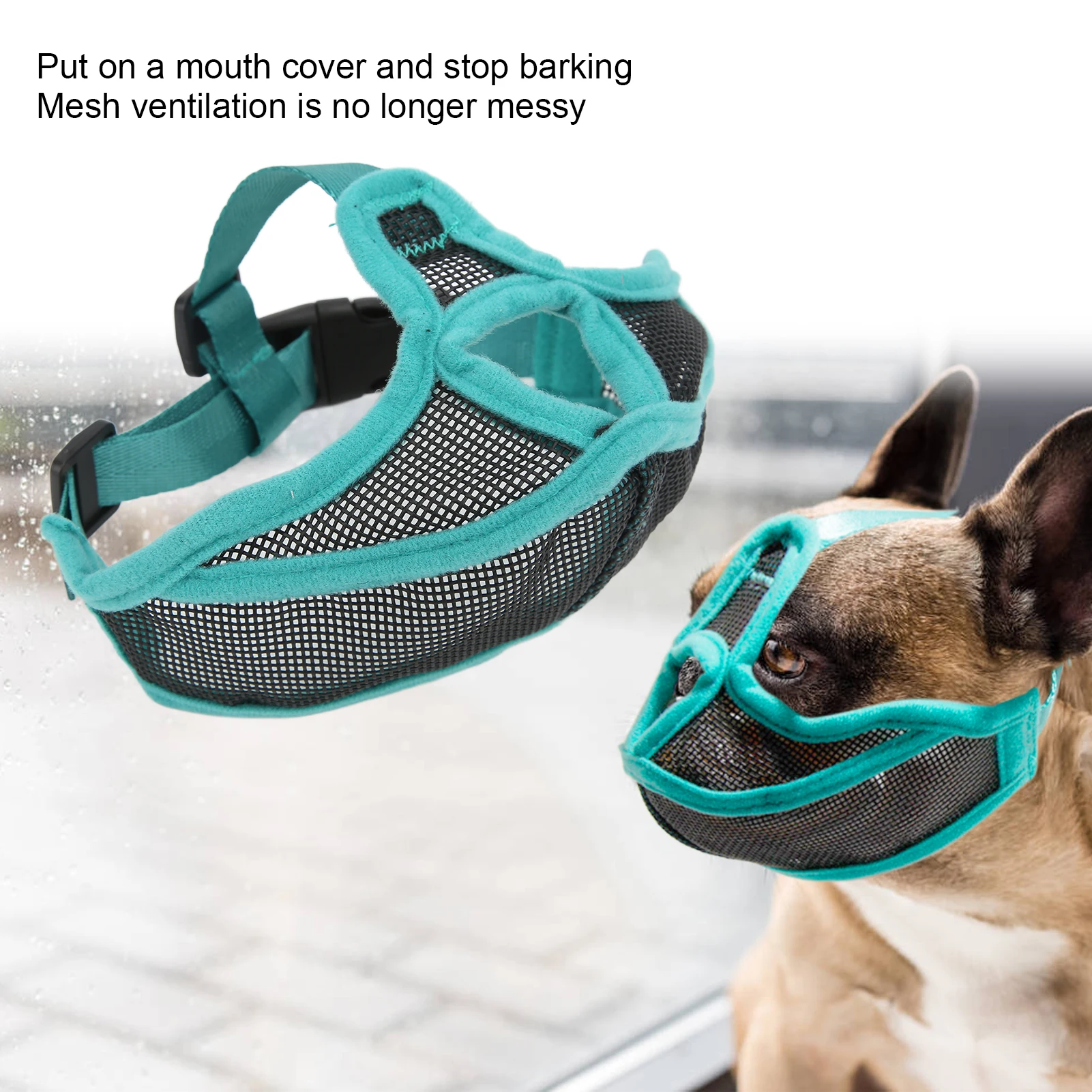 Anti-Barking Licking Anti Barking Dog Muzzle For Small Large Dogs Pet Mouth Muzzles Adjustable Anti-Biting Mesh Breathable dog muzzle