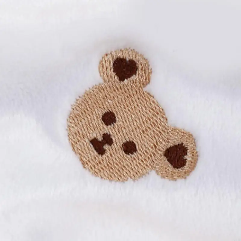 Children Blanket with Attractvie Bear Embroidery Easy Wash Baby Blanket Large Size Child Security for Boy Girls P31B