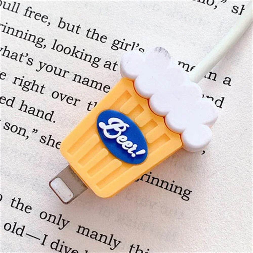 Silicone USB Cable Organizer and Protector - Durable Cable Winder and Charger Wire Saver