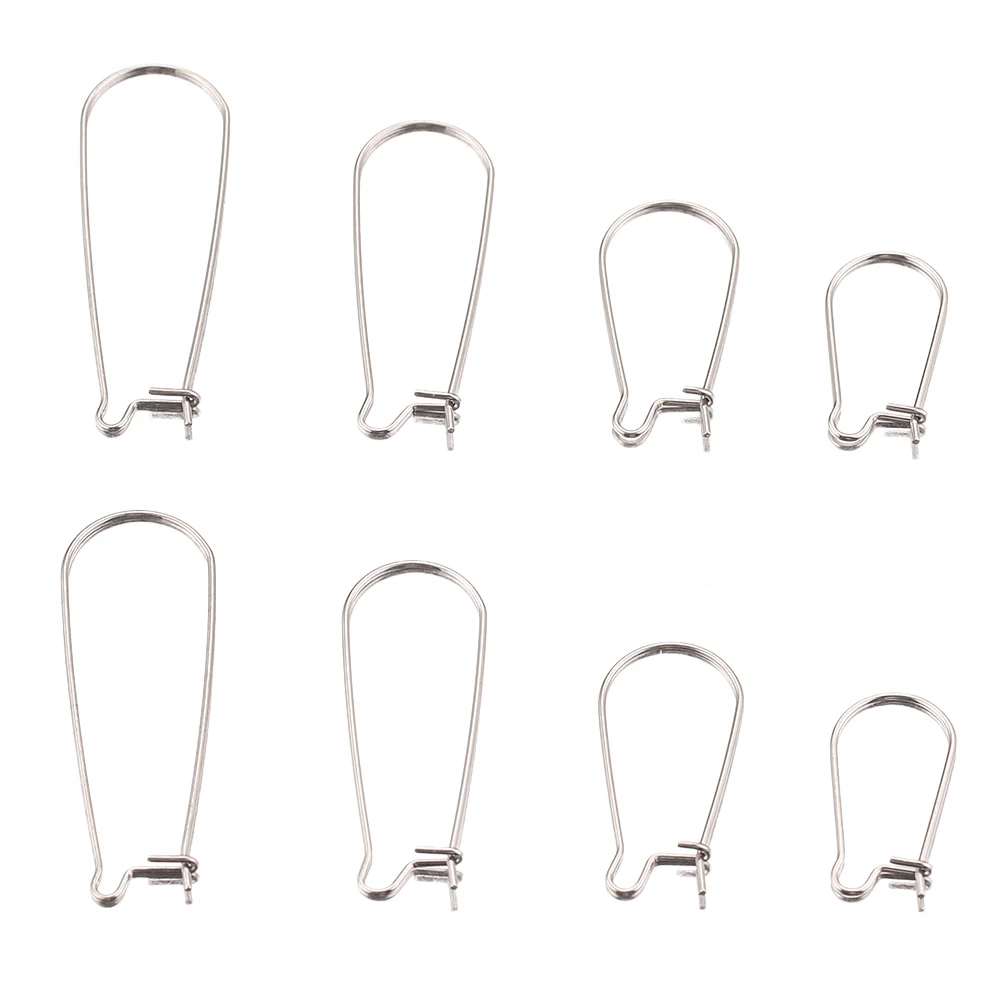 200pc 304 Stainless Steel Earring Hooks French Ear Wire Ball End S