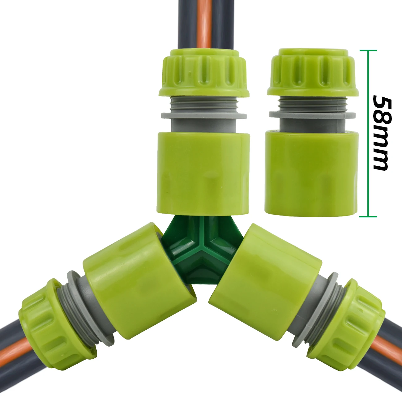 Sprycle 5 Stück 1/2 Zoll Gartenschlauch-Schnellverbinder 16 mm Rohrverschraubung Wasserhahn-Adapter Reparatur Bewässerung Bewässerung Verlängerung Gewächshaus – Detail 5
