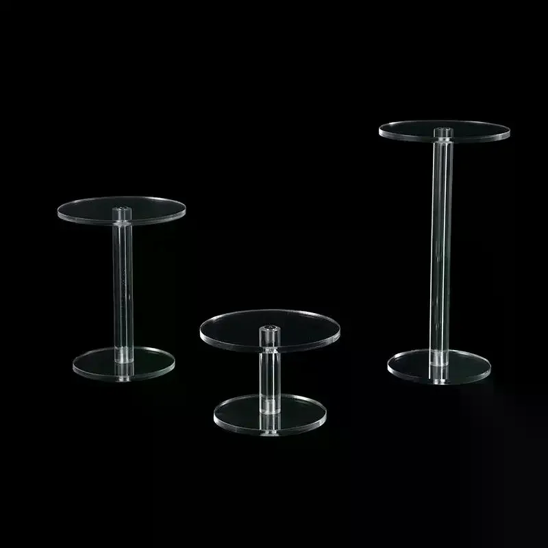 Transparent Acrylic Round Jewelry Display Stand Clear Bracelet Organizer Shelf Jewelry Storage Rack