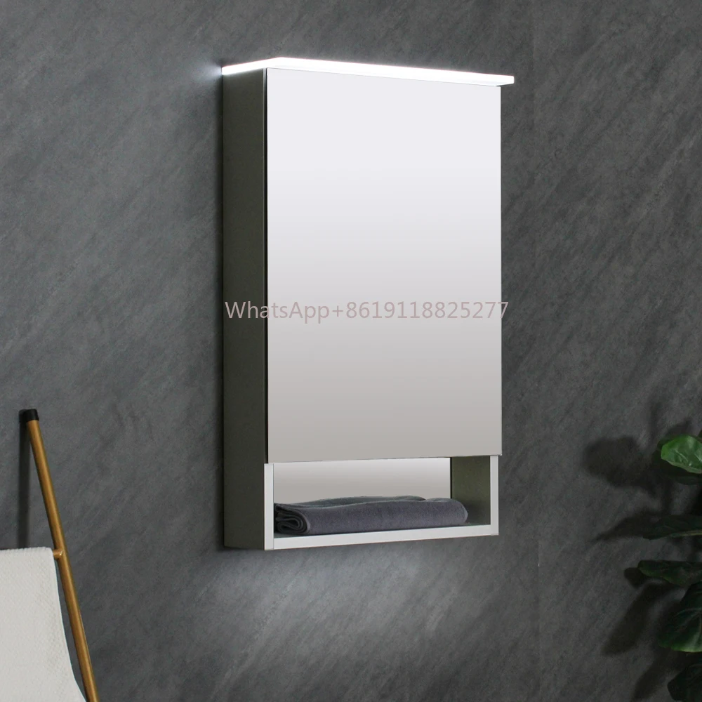 

Медицинский шкаф с зеркальной дверью, Профессиональный индивидуальный умный светодиодный шкаф для ванной