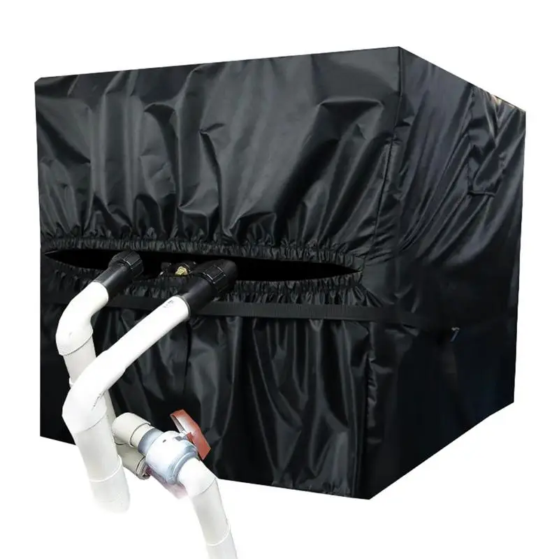 

Pool Heat Pump Covers Portable Elastic 420D Oxford Cloth Pump Cover Heavy Duty Pool Equipment Cover Multifunctional Universal