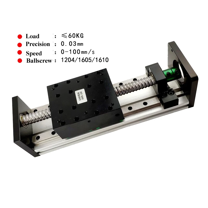 Free Shipping 50-500MM Effective Stroke SFU1204 1605 1610 Ballscrew 12 16 Linear Guide Motion Module Rail Table CNC 3D Printer
