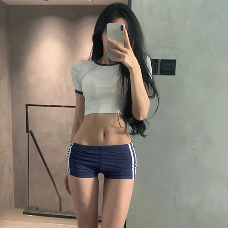 Abito a due pezzi giappone Kawaii ragazze ragazze pantaloncini Tshirt  studenti Casual abiti da ginnastica belli set High School coreano dolce  05N|Women's Sets| - AliExpress