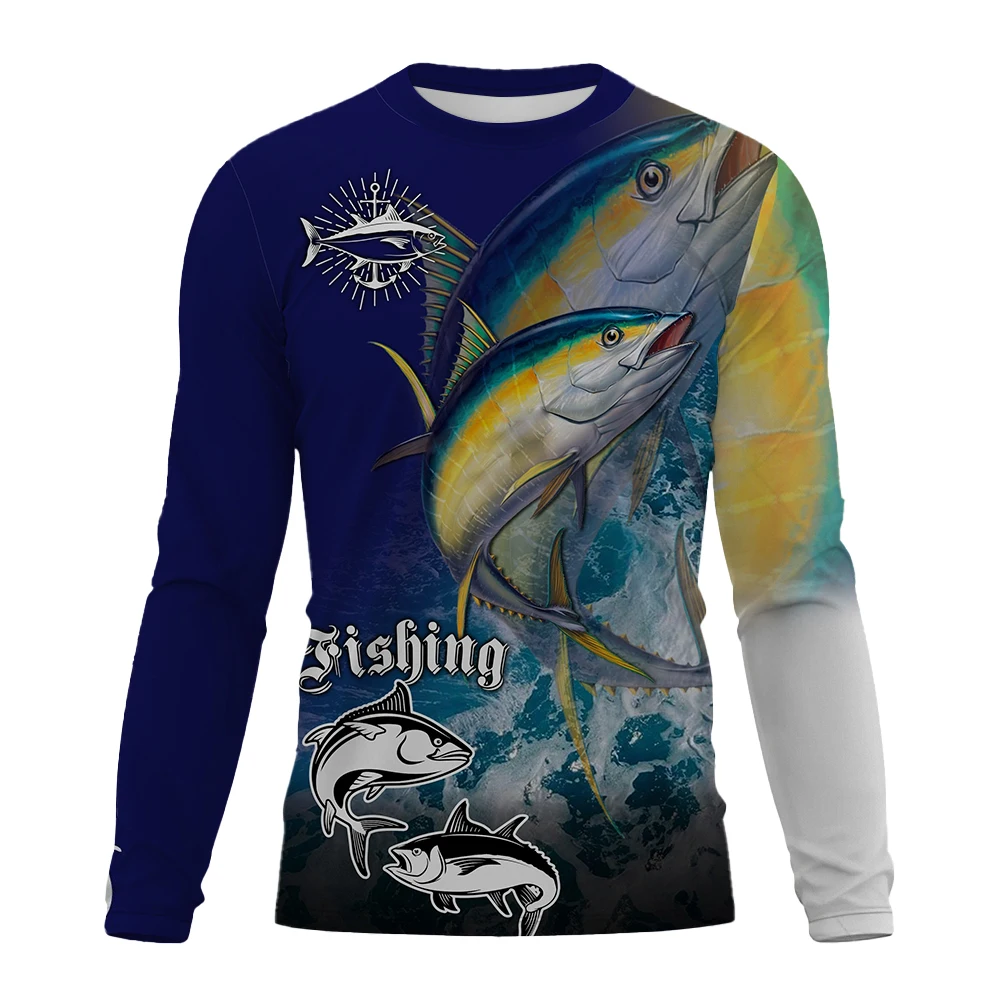 Fish Print Turtleneck