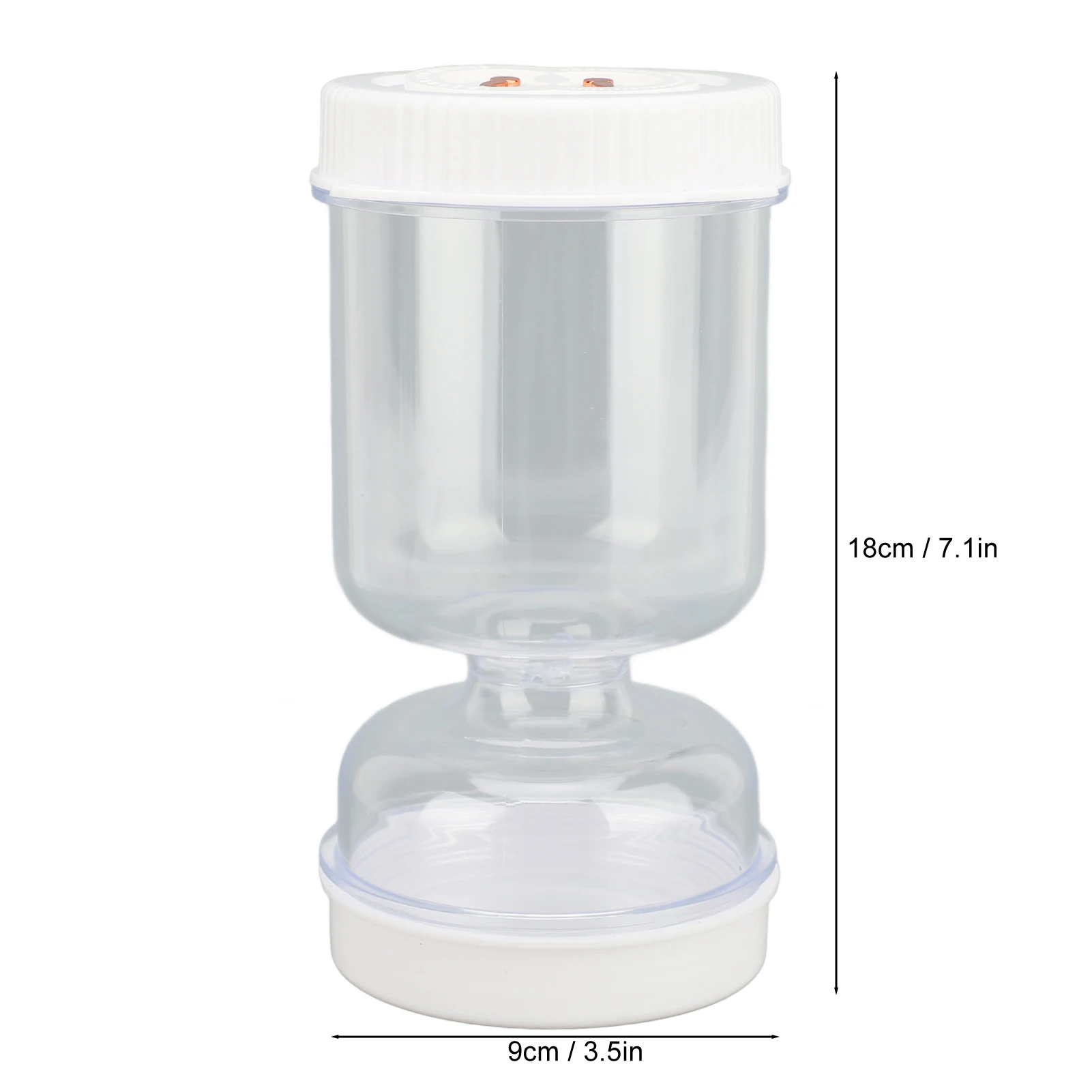 Glass Pickle Jar with Strainer ,Pickle Container,Hourglass Pickle  Separator Jar for Olives,Gherkins or Sliced 2