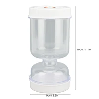 Glass Pickle Jar with Strainer ,Pickle Container,Hourglass Pickle  Separator Jar for Olives,Gherkins or Sliced 2