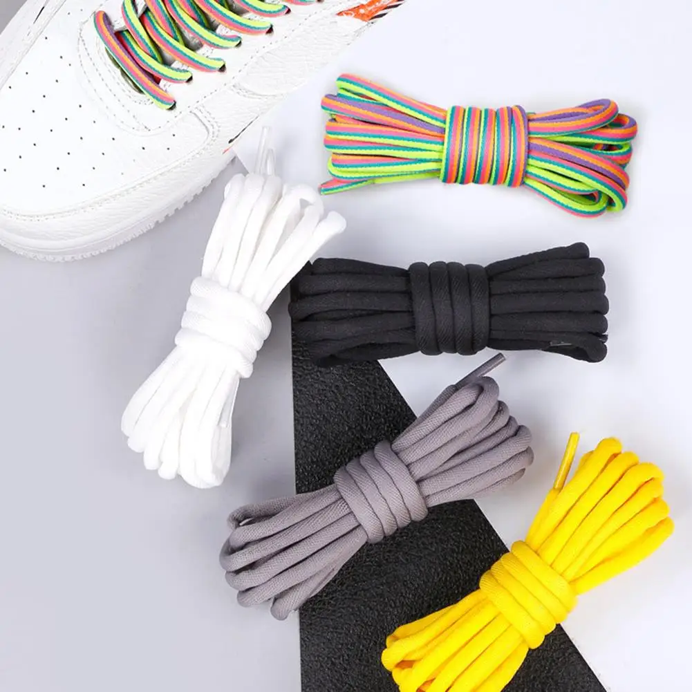 

1 Pair Round Laces Running Sports Shoelaces Fashion Colorful Sneakers Shoestrings Casual Shoe Laces Unisex Shoelace 120CM