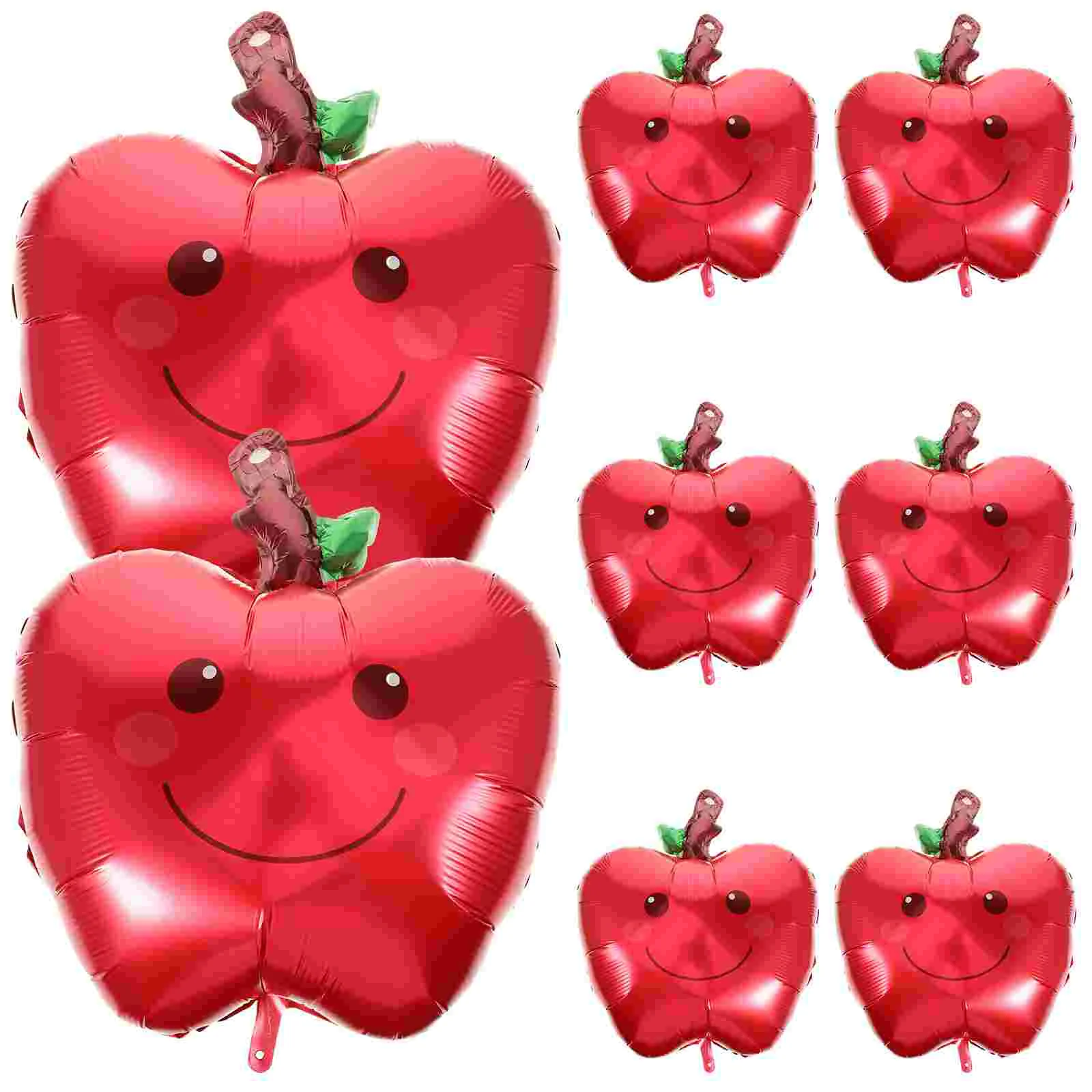

8 pcs 18 Inch Design Aluminium Film Balloon for Children Birthday Party Decoration Red