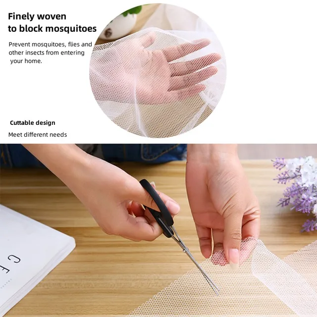 Diy Self-adhesive Invisible Removable Washable Anti-mosquito Window Screen Mosquito Net Summer Insect Proof Door Mosquitonet 2