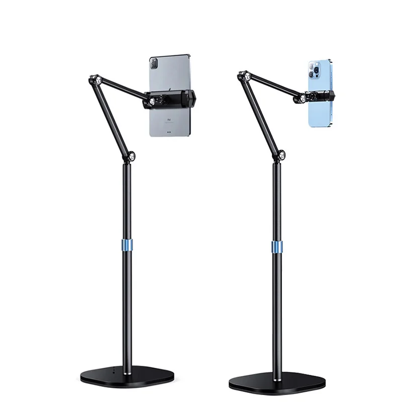 Piso Universal Tablet Suporte Ajustável Rotação Flexível Suporte do Telefone Alumínio Tcantilever Suporte Stand 12.9 Polegada