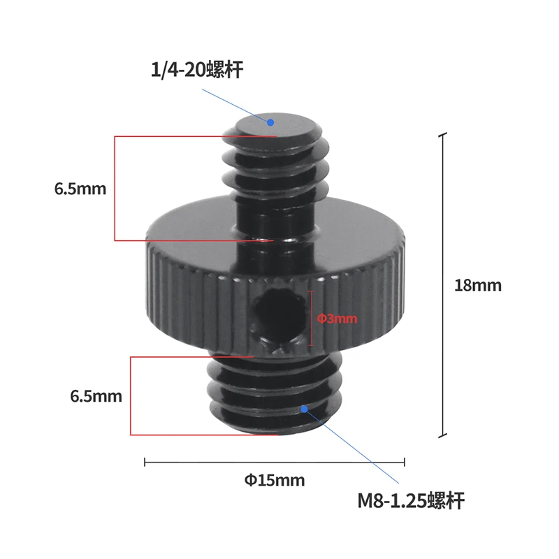 Vis De Conversion De Caméra Universelle 1/4 à 3/8 M5 M6 M8
