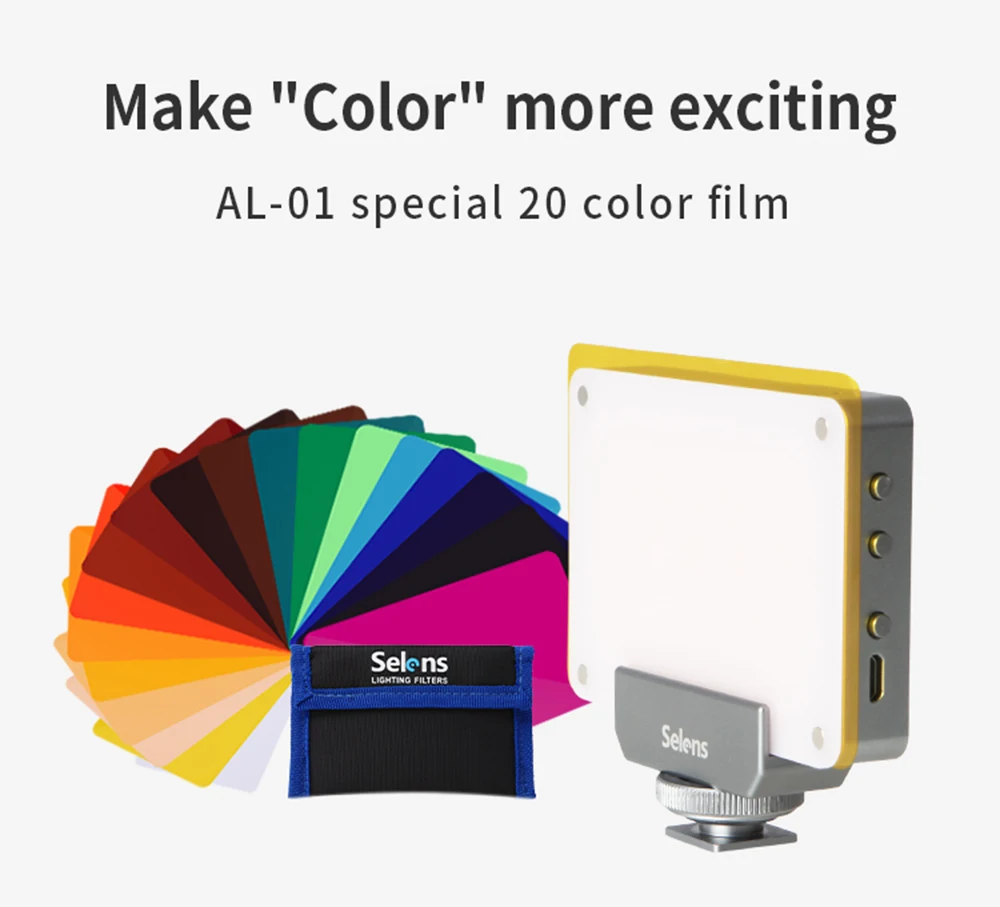 20 PCS Camera Flash Gels Transparent Color Correction Balance Lighting Filter Kit For Photo Studio Camera Accessories