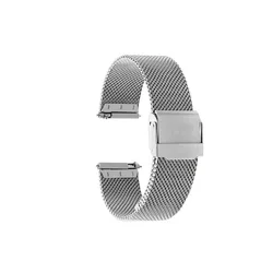 Elegant Milanese Loop Smart Watchband for Garmin Forerunner and Vivo Series (Silver white)