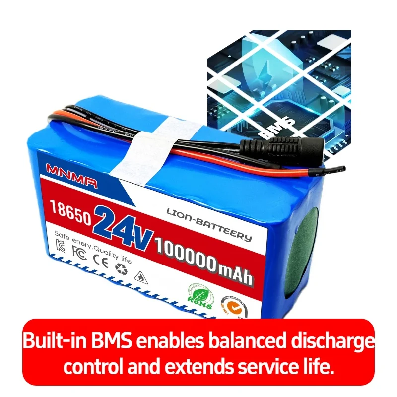 24V 100Ah 7S3P 21700 Li-ion Battery Pack 29.4V 100000mAh B icycle wheelchair Mop