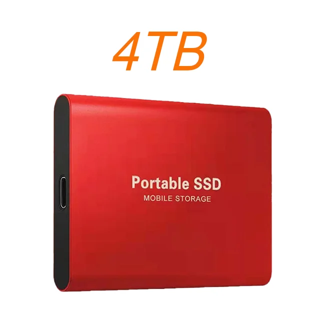Portable SSD 1TB 2TB High Speed External Hard Drive USB3.1 Type-C Interface Hard Disk Solid State Drive Mass Storage for Laptop 4