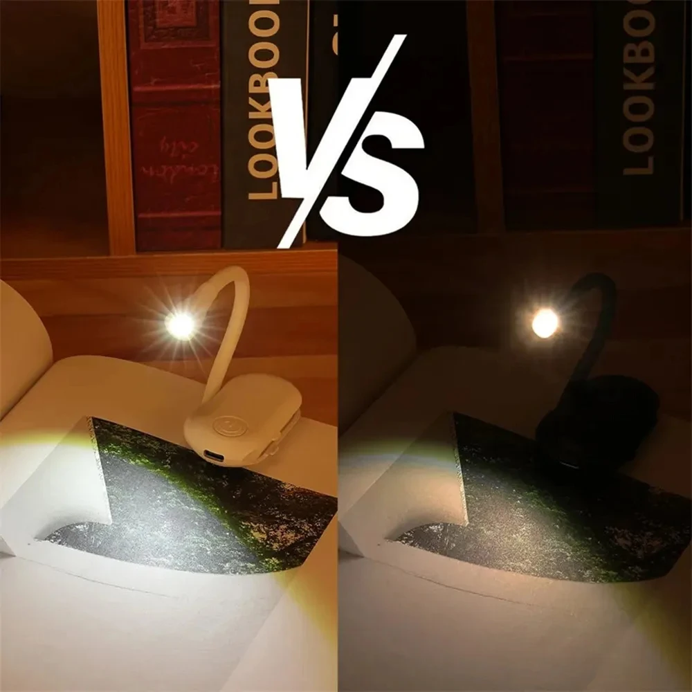 Lampka do czytania przenośna 3-kolorowa lampka do czytania z USB lampka do czytania do czytania w łóżku miłośnik książek lampka LED na prezenty