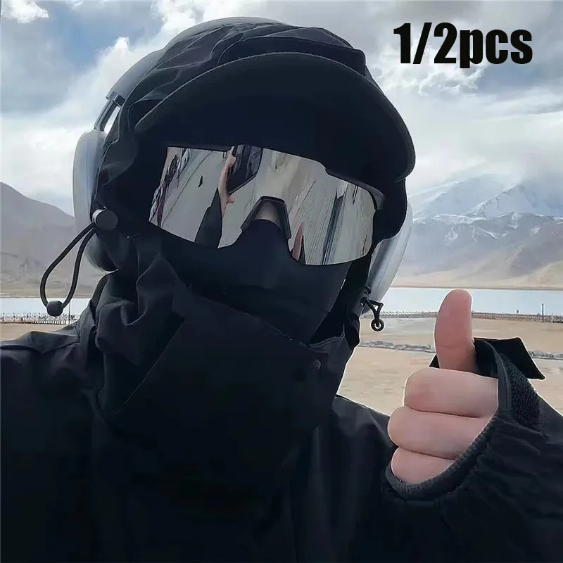 1/2pcs Mountaineering goggles cycling mercury sunglasses outdoor bicycles windproof large frame UV resistant sports sunglasses polarized sports glasses polarized glasses tactical goggles uv protection glasses polarized goggles