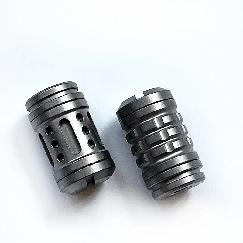 

Titanium Alloy Fidget Toys Umbrella Rope Ending Knife Pendant EDC Flashlight Pendant Necklace Key Chain Adult Anti-stress Toy