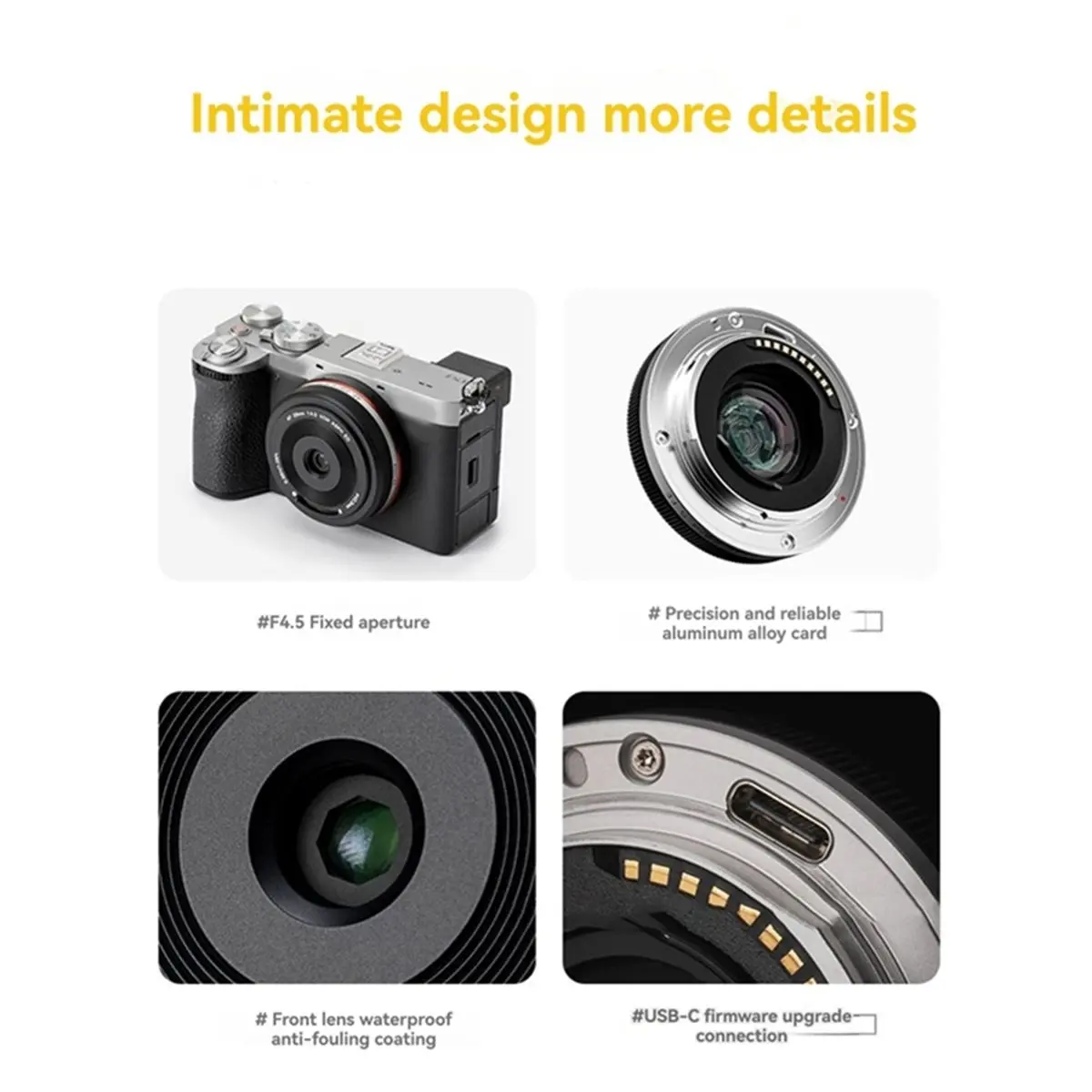 N05R VILTROX AF 28mm F4.5 자동 초점 렌즈 ( E 마운트, 풀프레임, 초슬림 디자인, 사진 촬영에 이상적)