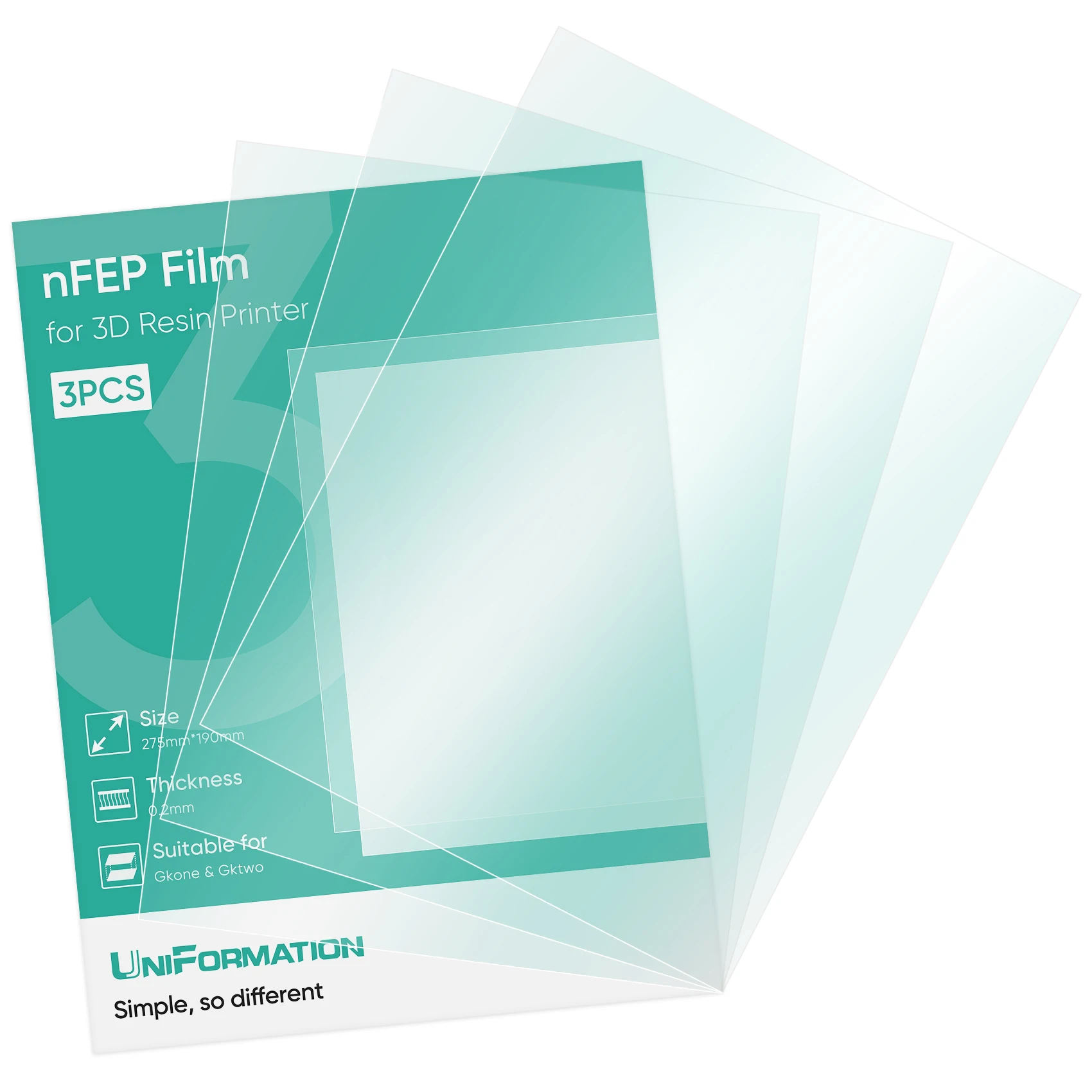 Filmes Release para Impressoras 3d de Resina uv Anycubic e Elegoo 1082×748 Polegadas 02 mm