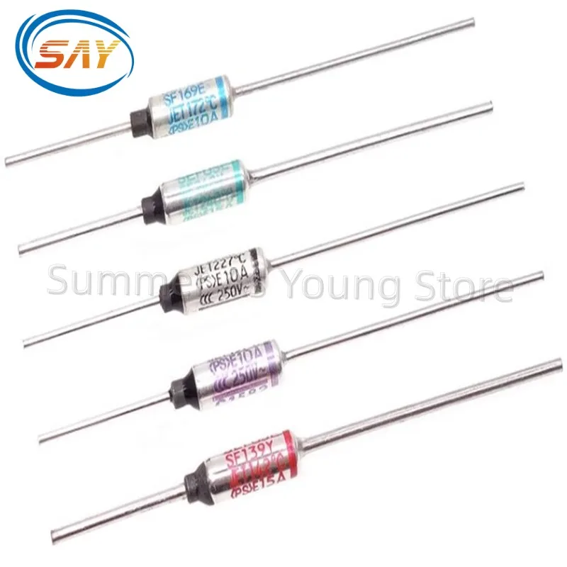 20PCS Thermal Fus SF240Y 240C TF 240 RY240 SEFUSE Cutoffs 10A 250V Assortment Kit SF152Y SF76Y SF113Y SF91Y SF96Y SF188Y SF226Y
