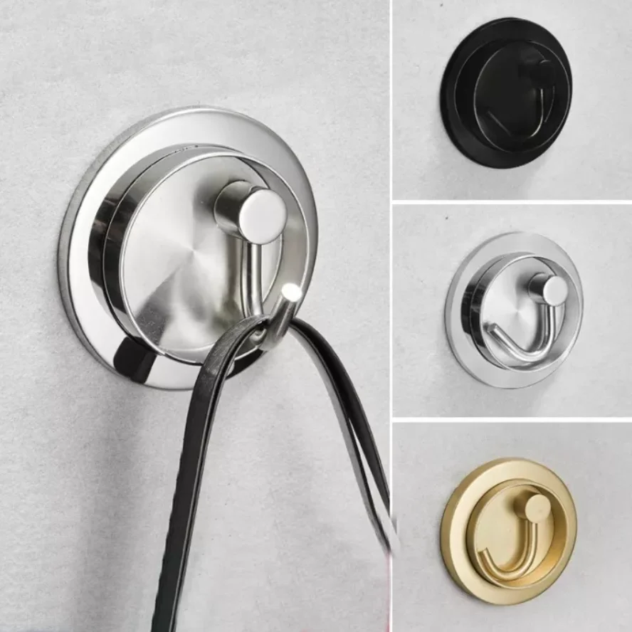 

gold/Black Robe Hooks stainless steel Bathroom Towel Hook Door Clothes Coat Hanger Hook folding Kitchen Hooks