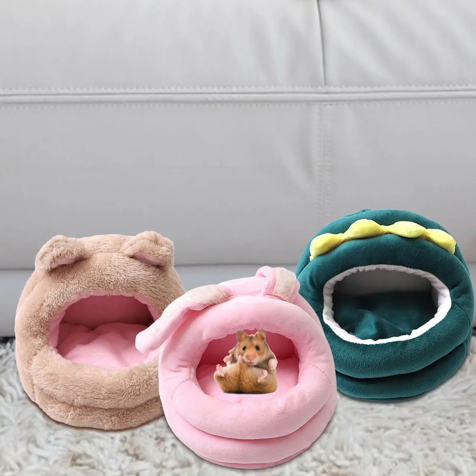 Guinea Pig Cave Beds Small Animals Bedding House Guinea Pig House for Chinchilla Pets Supplies Small Pets Hedgehog Dwarf
