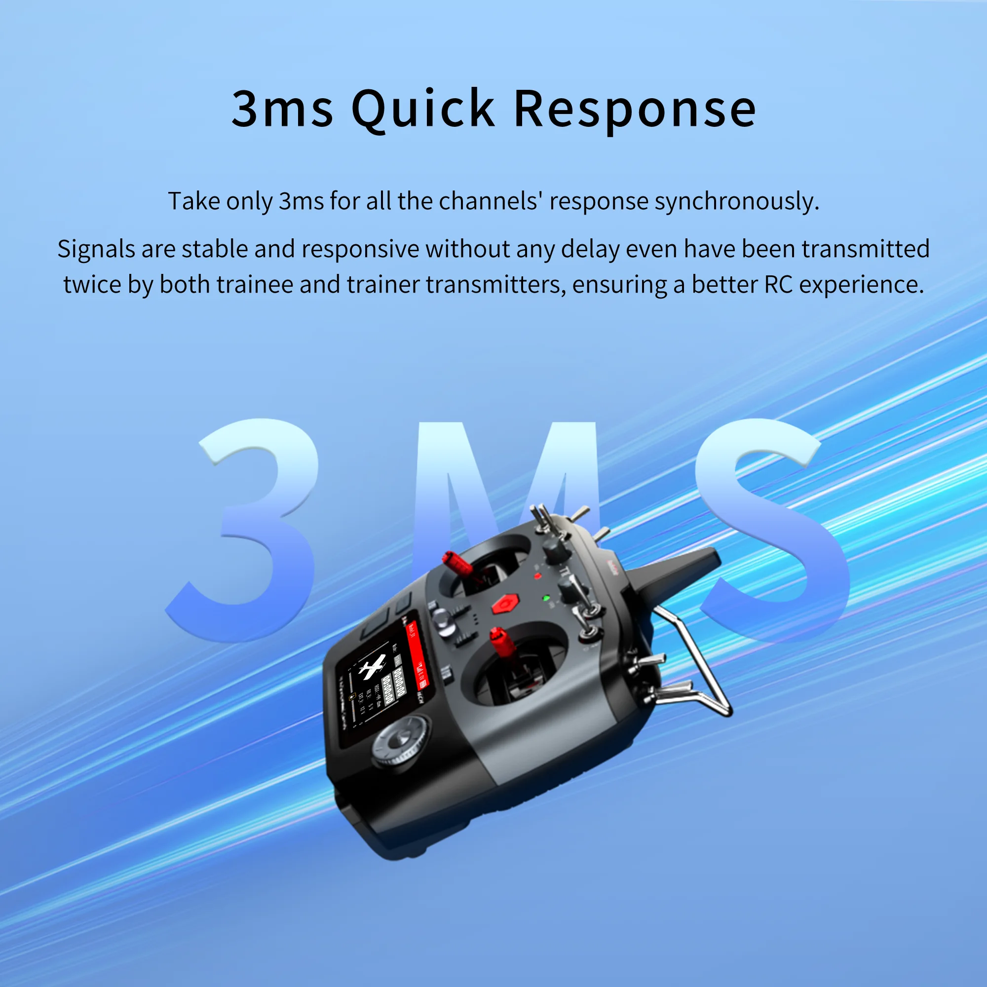 Câble de formation sans fil Type-C RadioLink pour simulateur RC T12D T16D, enroulé sur fond blanc
