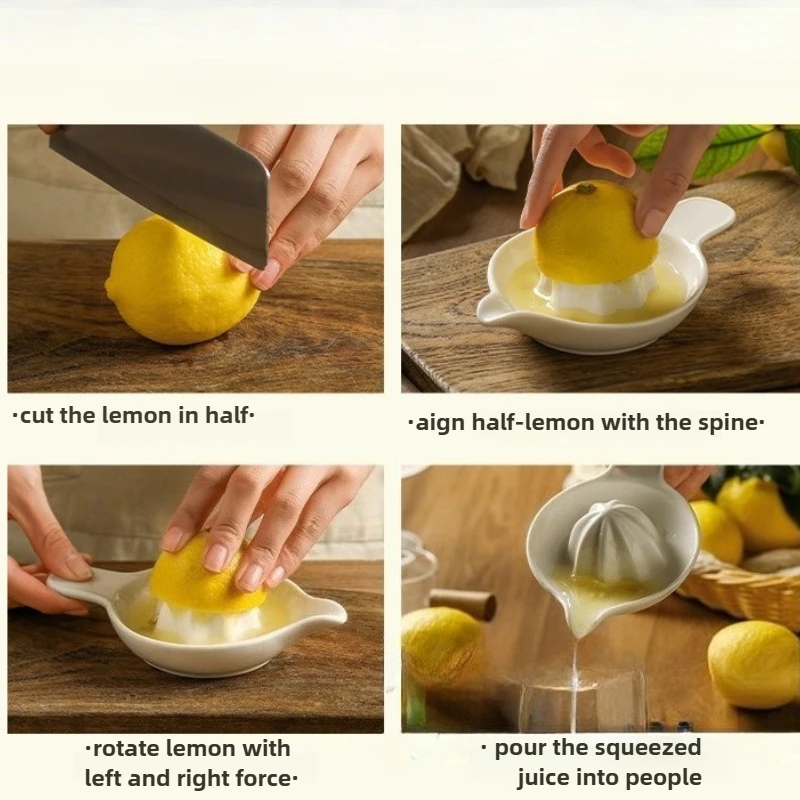 New manual juicer, household orange juice cup, ceramic juicer, lemon juicer, kitchen small tools and accessories