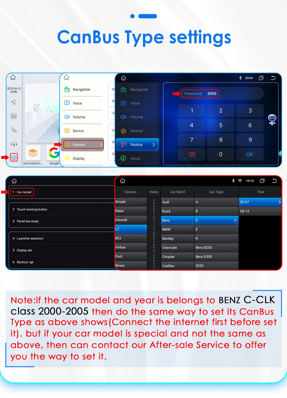 4G 8Core Android Autoradio für Mercedes Benz CLK-C209/W209 A-W168 C-W203 G-W463 Viano Vito Multimedia Player GPS Stereo Carplay – Detail 37